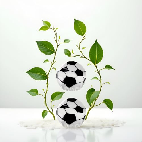 Football Hair Clip 2-Piece Set Non-Slip Sports Hair Barrettes