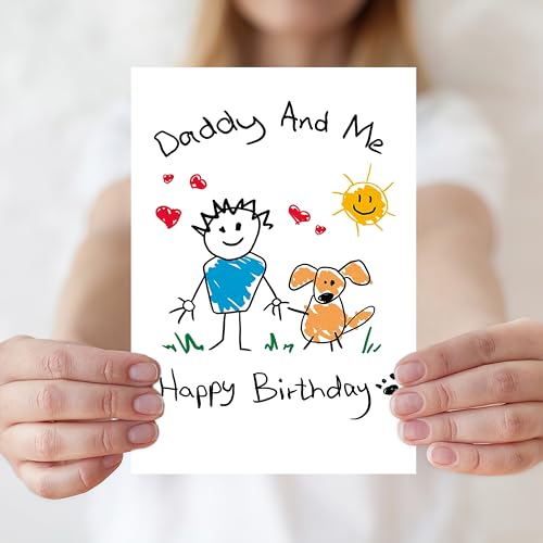 IDU Dog Dad Birthday Card ZN385 | Heartwarming Pet-Themed Design