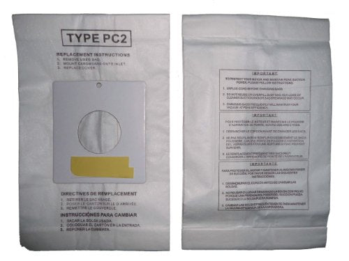 EnviroCare Micro Filtration Vacuum Dust Bags for Sharp PC-2 Canisters (5 Pack)