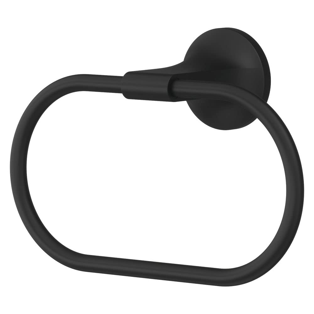 Pfister BRBPFM0B Pfirst Modern Bathroom Hand -Towel Ring, Matte Black