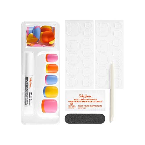 Sally Hansen Salon Effects Perfect Manicure - Block Party Square Press On Nails