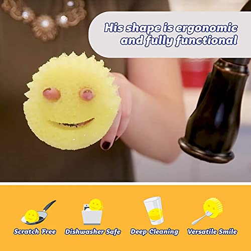 Scrub Daddy Lemon Fresh Scent Sponge - Scratch-Free Dish Cleaner