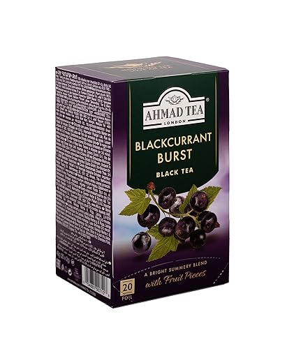Ahmad Tea Blackcurrant Burst Black Tea - 20 Count Box