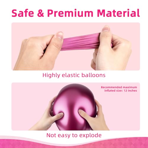 80pcs Pink Balloons - 12 Inch Party Decorations for Events