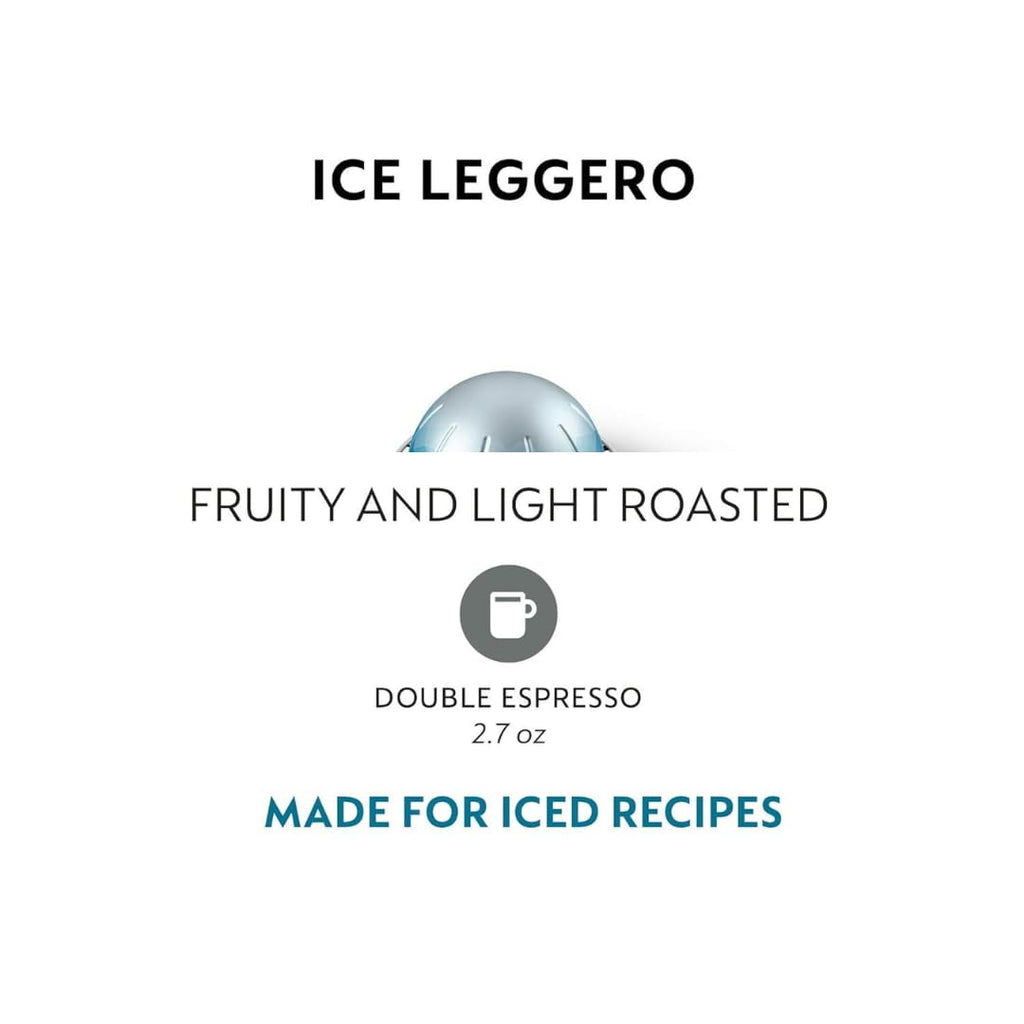 Skiennix Double Espresso Coffee Pods - Ice Leggero Flavor | 10 Count for Bold Coffee Lovers