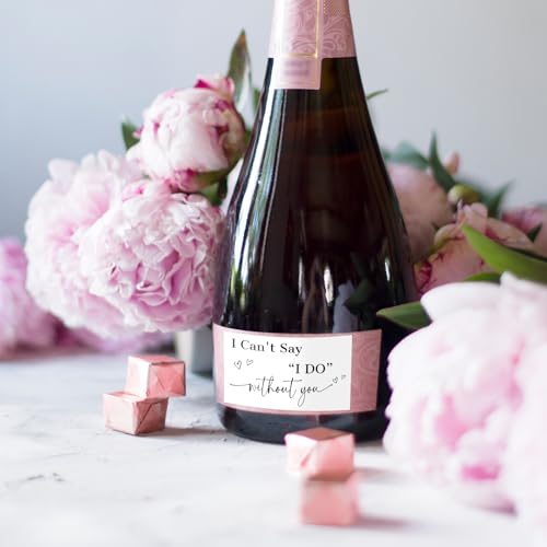 Bridesmaid Proposal Mini Champagne Labels - 10 Pack