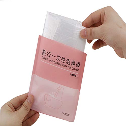 XXYXXY 10-Pack Disposable Bathtub Liners, Portable Plastic Bath Covers
