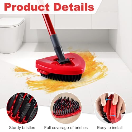 DLAIMI Scrubber Mop Head for O-Cedar EasyWring 1-Tank Spin Mop Attachment