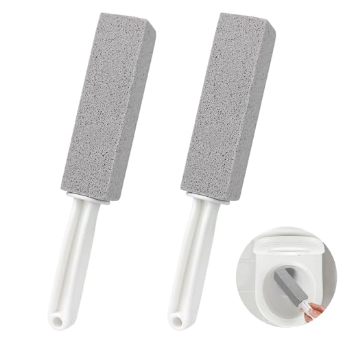 Pumice Cleaning Stone 2 Pack - Scratch-Free Toilet Bowl Cleaner