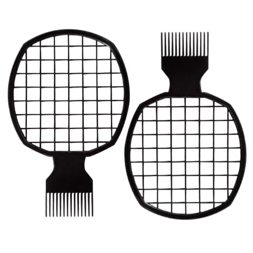 Hair Twist Comb and Sponge Brush Set - 2-Piece Curl Defining Tool