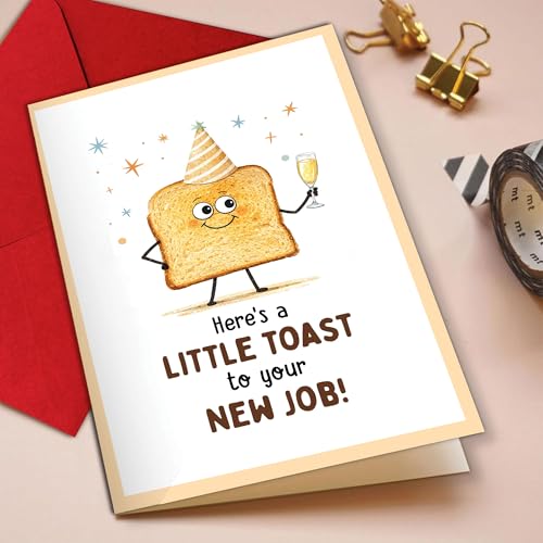 New Job Card and Keychain Gift Set - Congratulations Farewell Present