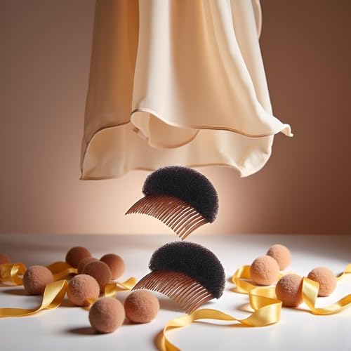 Hair Styling Accessories Set with Foam Bun Maker and Braid Clips