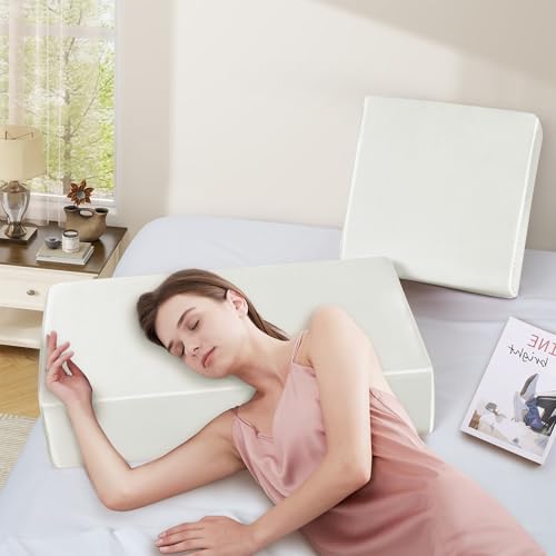 VACVELT Satin Cube Pillowcase for Side Sleepers - 24"x12"x5.5"