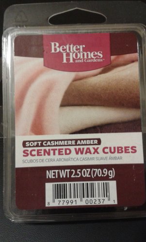 Better Homes Soft Cashmere Amber Wax Melts - 6 Cubes