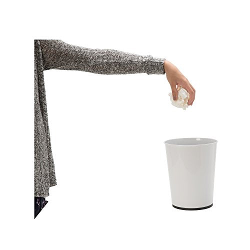 Bath Bliss 5L Compact Round Wastebasket - Stylish Trash Can for Home
