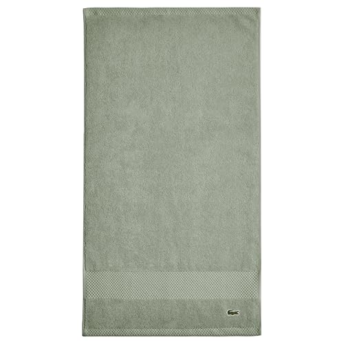 Lacoste Heritage Hand Towel, 100% Supima Cotton, 16" x 30", Aloe