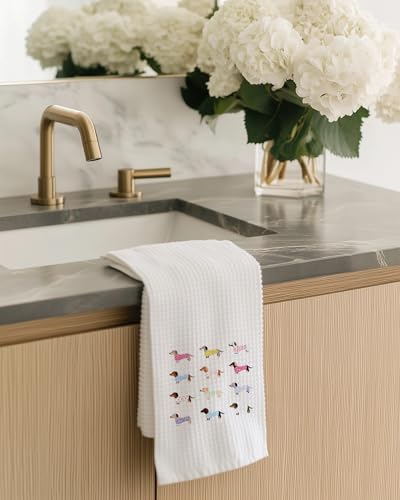 Dachshund Kitchen Towels - Cute Dog Lover Gifts, 16x24 Inch