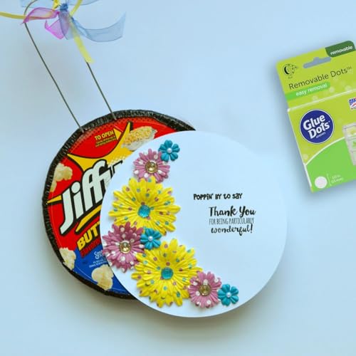 Glue Dots Removable Double-Sided Adhesive Dots, 3 Pack (600 Total)