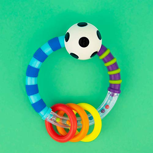 Sassy Ring Rattle - Developmental Toy for Babies with High Contrast
