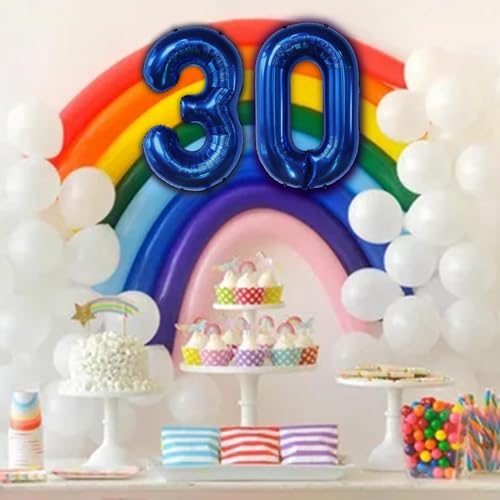 40 Inch Navy Blue Number 20 Foil Balloon for Birthday & Wedding