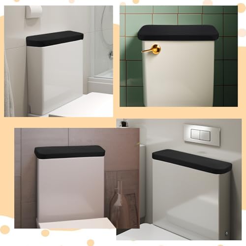 Sorcristy Universal Toilet Tank Cover - 2-Pack Stretchy Polyester Lid Protector