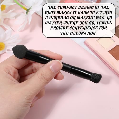 Eldraqth 2pcs Dual-Ended Hairline Brushes with Sponge Tip for Root Touch Up