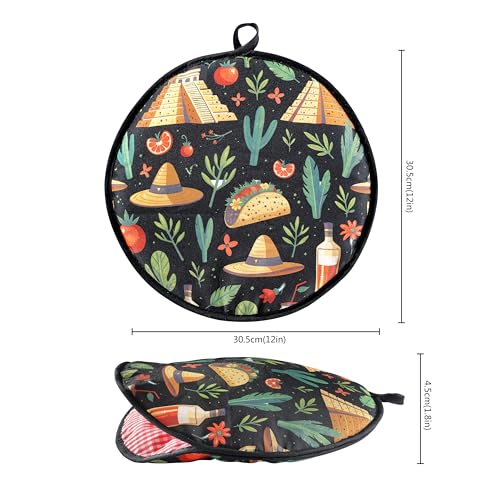 12-Inch Tortilla Warmer Pouch - Microwave Safe & Insulated