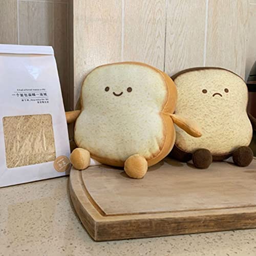OUKEYI Funny Toast Bread Pillow - Soft Plush Toy for Kids & Adults
