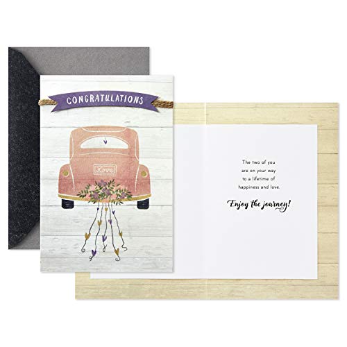Hallmark Enjoy the Journey Wedding Card for Bridal Shower & Engagement