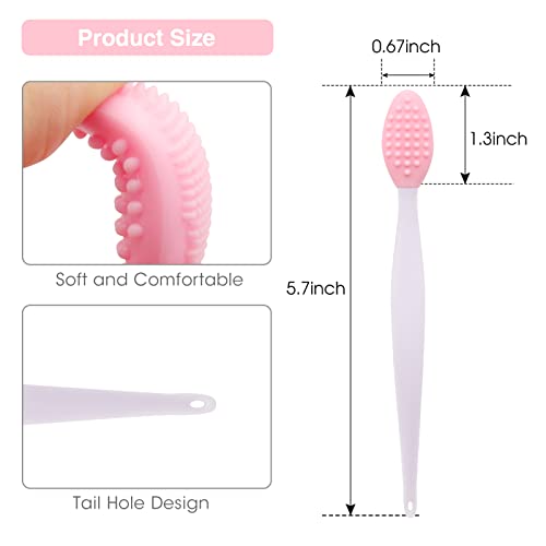 KSK Silicone Lip Scrub Brush Tool - Double-Sided Exfoliating Scrubber