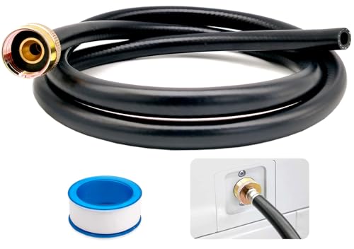 Benwanfee 5ft Dehumidifier Drain Hose, 3/4 Inch Brass Connector, Leakproof