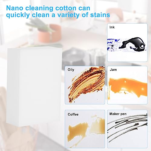 2X Density Magic Sponge Eraser - Multi-Functional Heavy-Duty Melamine Cleaning Sponge (10 Pack) - Extra Thick & Long Lasting for Kitchen, Bathroom, Floor & Wall Cleaning