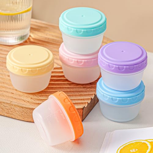 TOUWMX 12 Pack 2oz Salad Dressing Containers with Lids