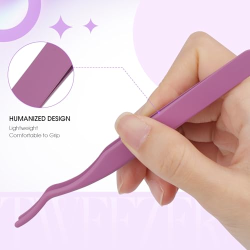 WENDY LASHES Professional Eyelash Extension Tweezers Dark Purple