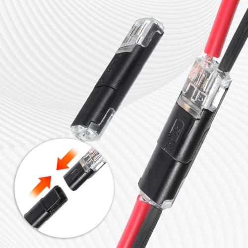20PCS Double Wire Plug Connector for LED Strip Lights - No-Stripping Quick Splice Clips