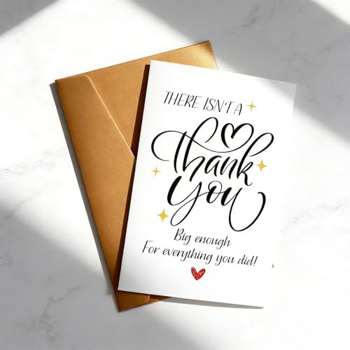 XIHIRCD Thank You Cards with Envelope – Blank Appreciation Notes