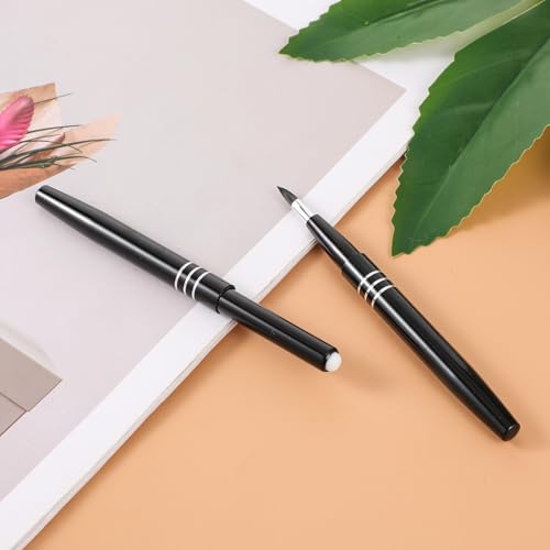 AOZUO 4Pcs Retractable Lip Brush Portable Travel Lipstick Applicator with Cap