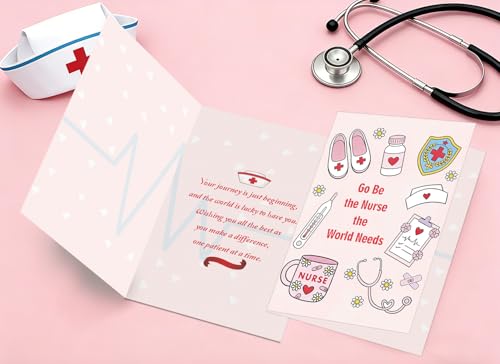 Funny Nurse Graduation Card for Nursing Students - Premium Design