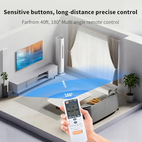 Replacement Remote Control for Fujitsu Air Conditioner AR-JW17 Series