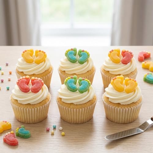 Baby Footprint Silicone Candy Molds - 6 Cavity Chocolate Mold