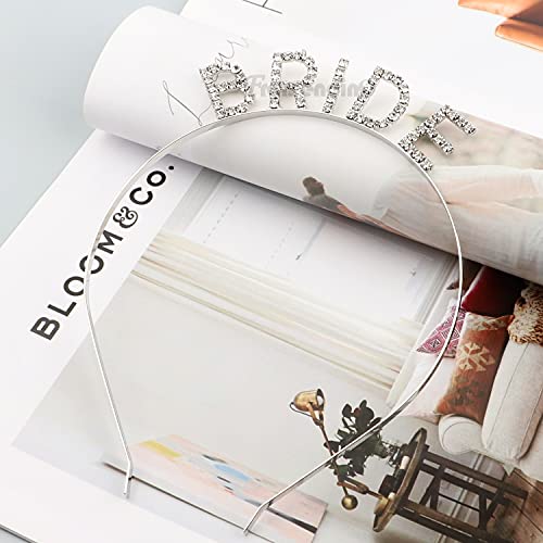 Framendino Bridal Rhinestone Tiara Crown - Elegant Wedding Headband