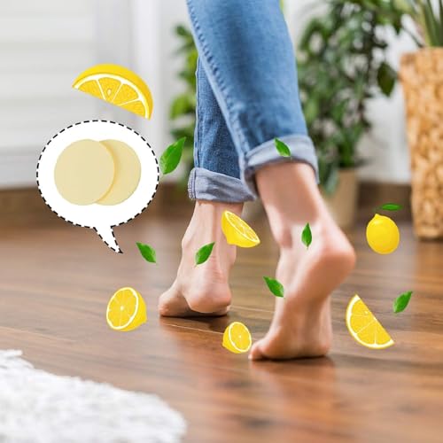 Blulu Lemon Scent Replacement Discs for Steam Mops - Pack of 24
