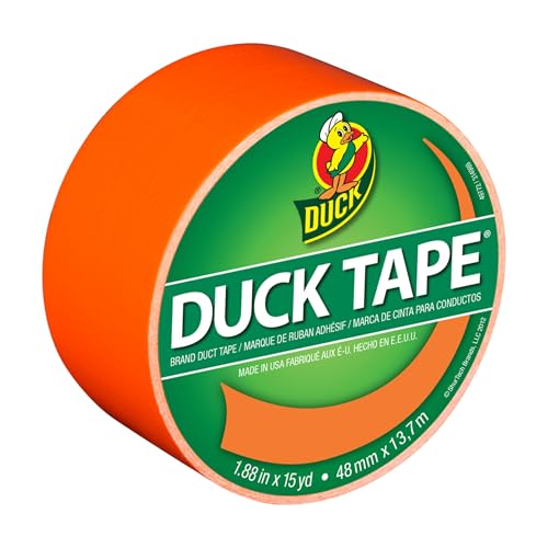 Duck Brand Neon Orange Duct Tape - 1.88" x 15 Yards Roll