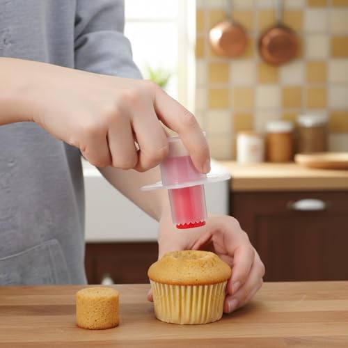 2-Piece Cupcake Corer Set - Muffin Filler Tool for Baking