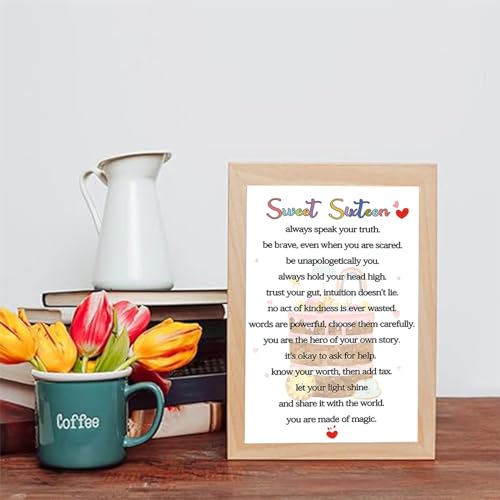 Funny 16th Birthday Card for Him or Her - 8x5.3 Inches