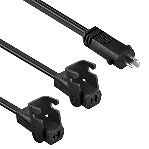 6.6FT 2-Pin Power Splitter Cable for Recliner Motors - 47 Inch Y Cord