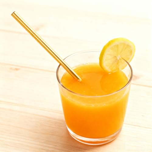 10.5" Stainless Steel Reusable Straws - Eco-Friendly & BPA-Free