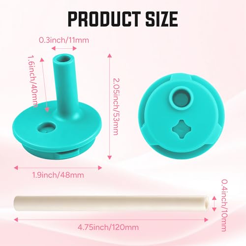 Blue Replacement Bite Valve & Straw Set for Owala Kids 12oz/15oz Bottles