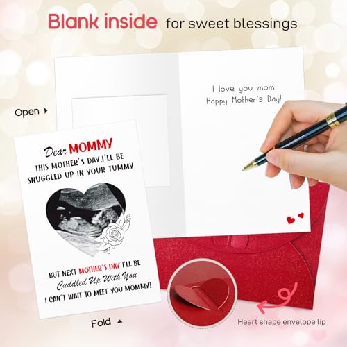 First Mother's Day Card with Photo Insert - Keepsake Gift for New Moms