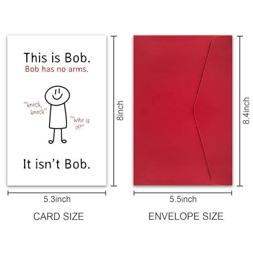 Hilarious Bob Joke Birthday Card for Men and Women